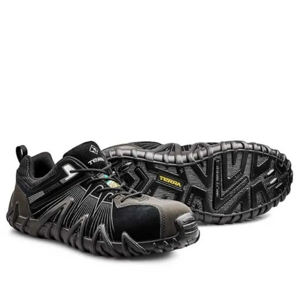 New Terra Spider X 12 US Men\'s Composite Toe Safety Shoe Work Black/Grey SD+ main image 9